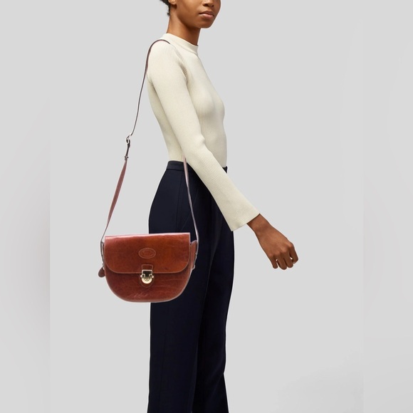 Vintage Oroton of Australia leather crescent crossbody genuine leather bag - Picture 1 of 17